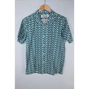 Aloye Men's Size‎ 1 Multicolor Short Sleeve Button Down Shirt